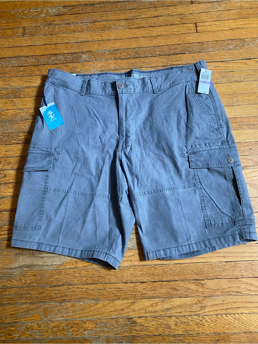 Izod Men's Slate Gray Cargo Shorts